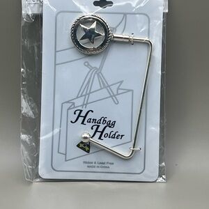 Silver Star Handbag Holder